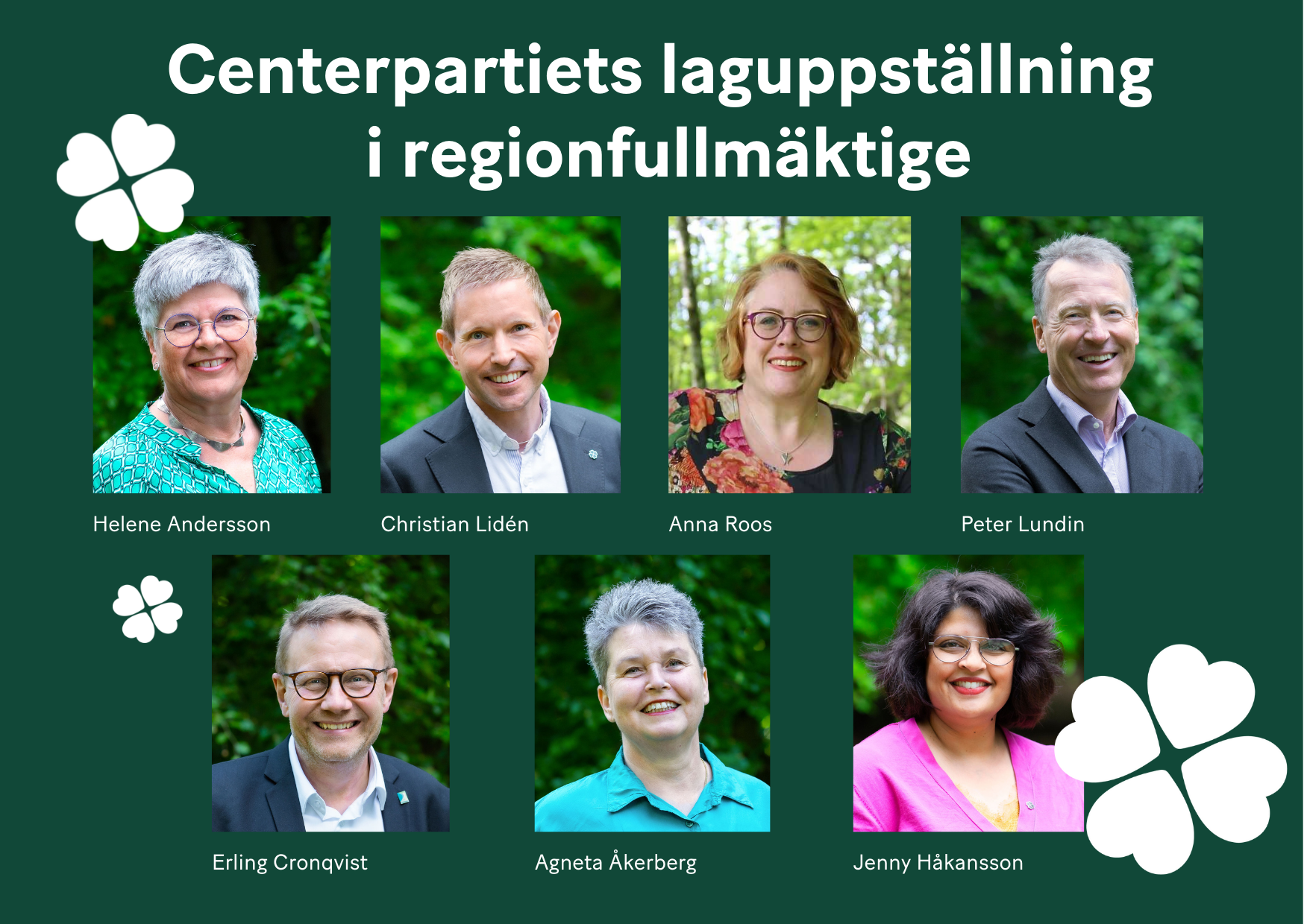 Här är Centerpartiets Ledamöter I Regionfullmäktige - Centerpartiet